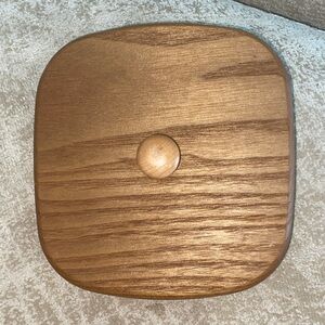 KS Lanam Solid Wood Lid to Fit the Longaberger Chive Basket 4” x 4-1/4”